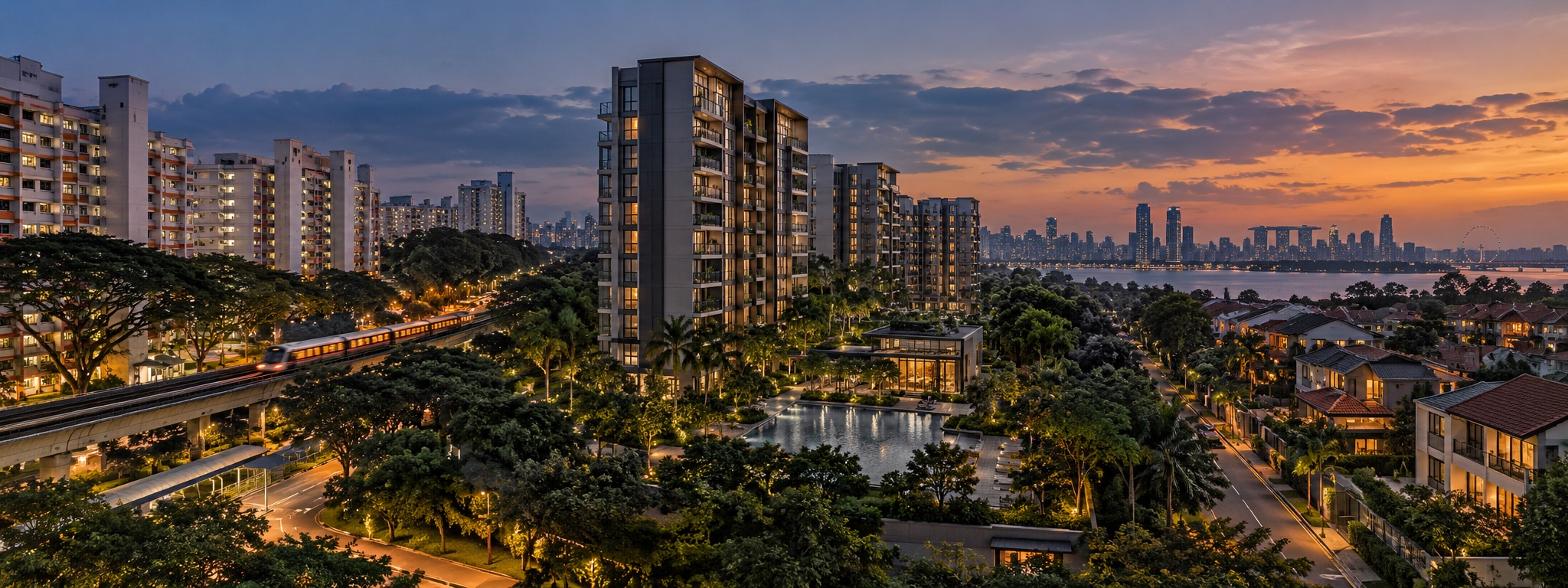 Singapore housing journey from HDB flats to condominiums and landed homes