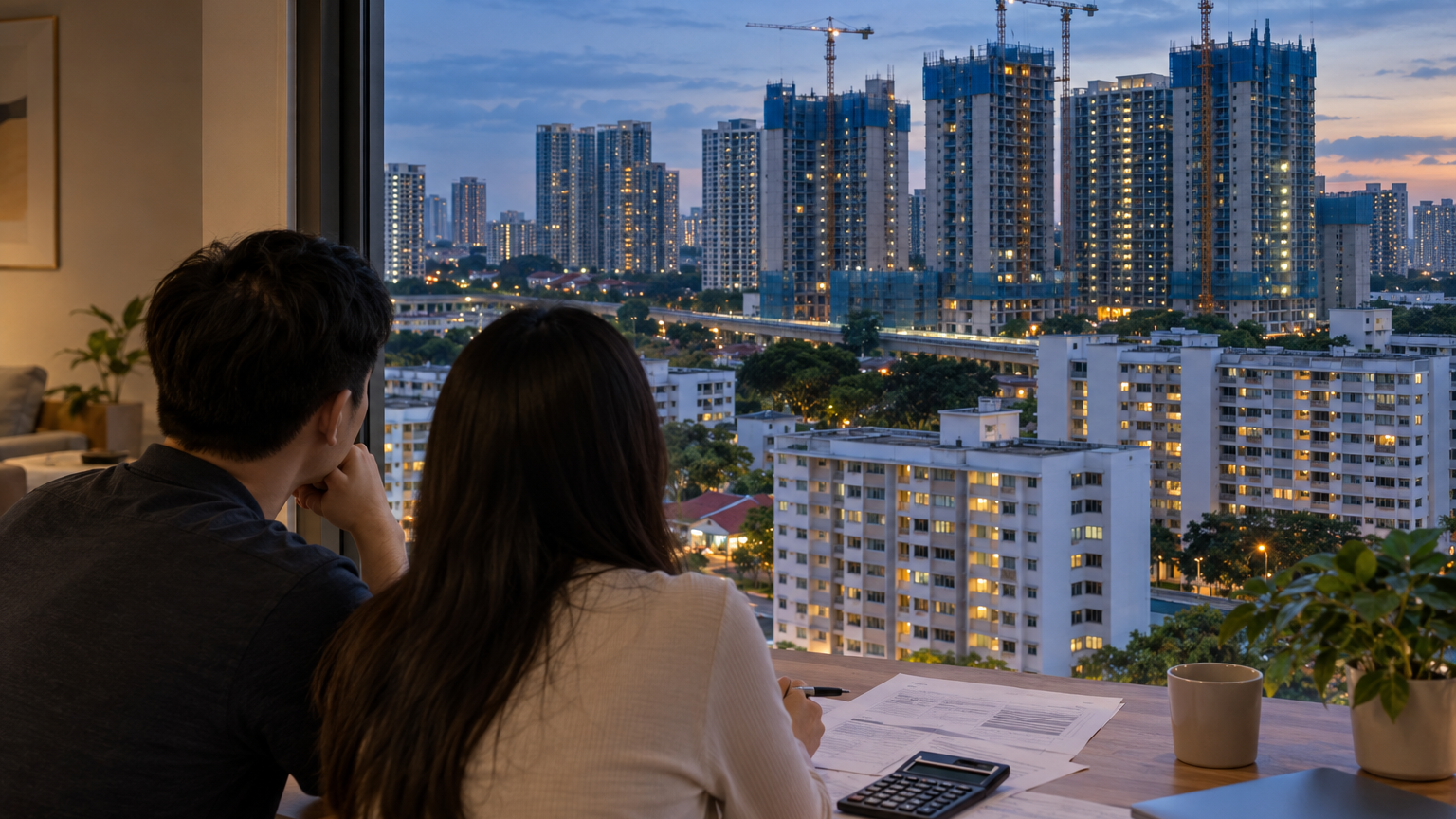 Illustrative Singapore general scene for Private-home prices rise 1.4% as developer sales fall almost half