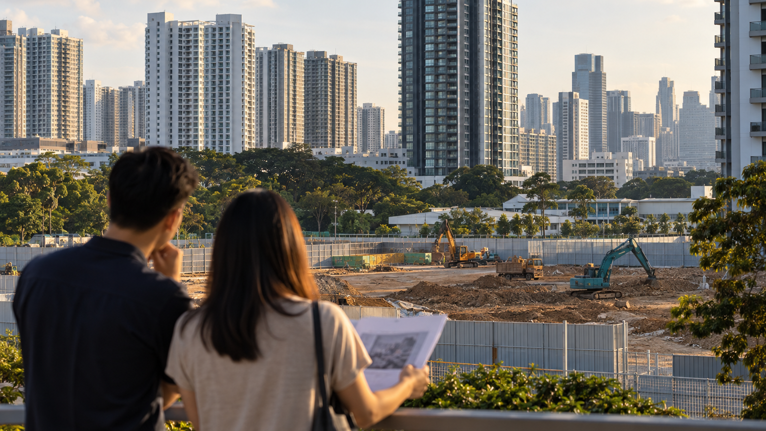 Illustrative Singapore new launch scene for Private-home prices rise 1.4% as new sales fall sharply